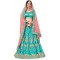 Turquoise Peach Wedding Lehenga Choli