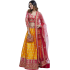 Red Yellow Silk Lehenga Choli