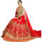 Red Golden Silk Royal Lehenga Choli