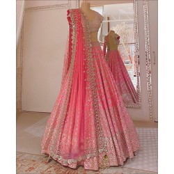 Pink Wedding Lehenga Choli