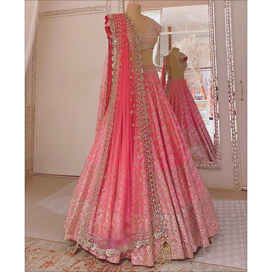 Pink Wedding Lehenga Choli