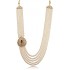 White Pearls Mala With Side Broach For Groom 