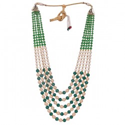Green Layered Mala For Groom 