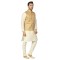 Royal Gold and Of-White Kurta And Jacket