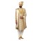 Heavy Embroidery Beige Sherwani 