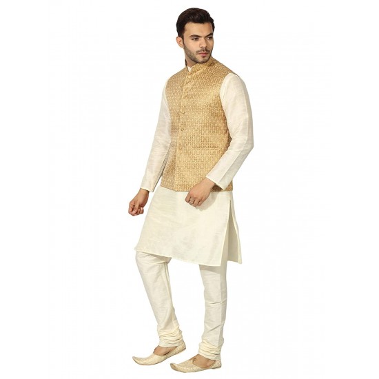 Cool Rich Casual Kurta and Jacket Set For Men