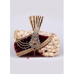 Men’s Textured Wedding Turban For Marriage 