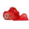 Men’s Red Brocade Broached Wedding Turban 