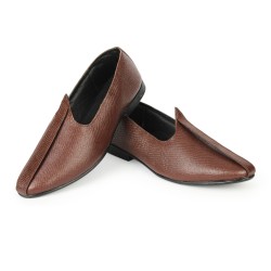 Brown Traditional Jutti For Men