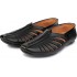 Black Leather Jutti Loafer For Men