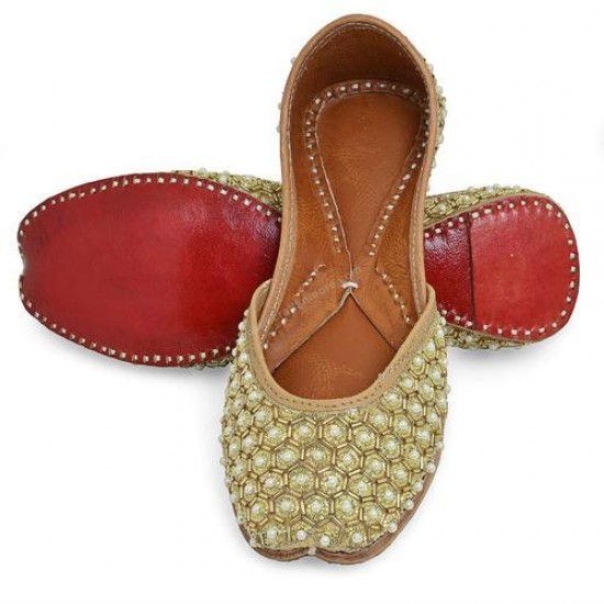 Purple Shiny Jutti For Women 