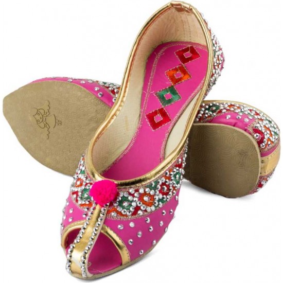 Pink Fancy Jutti For Women 
