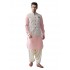 White Embroidered Nehru Jacket Kurta Set 