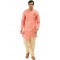 Stylish-Cut Pink Kurta Set for Men