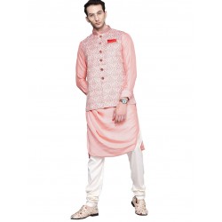 Pretty Pink Kurta Set for Men