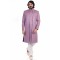 Posh Purple Silk Indo-Western Jacket Kurta Set
